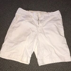 Polo by Ralph Lauren Men's White Flat-Front Casual Shorts